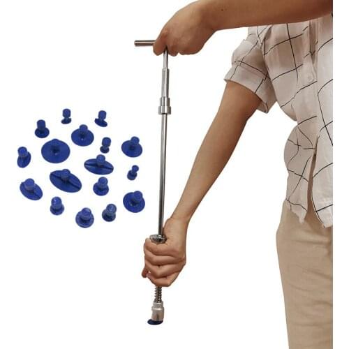 1 set Car Paintless Dent Removal Tool Kit Dent Repair Puller Kit Slide Reverse Hammer Glue Tabs Suction Cups For Hail Damage