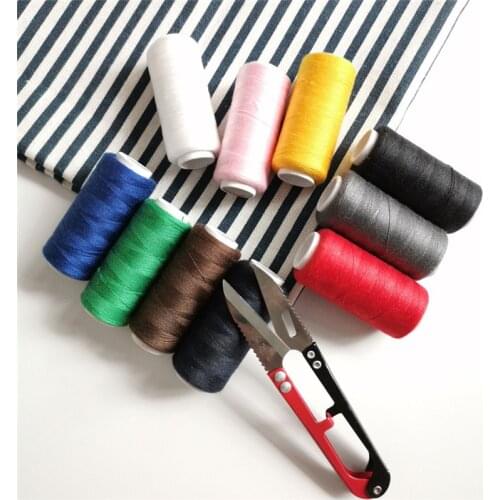 10Pcs/Lot 10Color Cotton Machine Embroidery Sewing Threads Hand Sewing Thread Craft Patch Steering-wheel Sewing Supplies