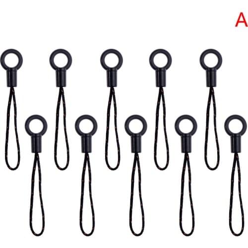 10pc Universal Anti-Drop Ring Rope Phone Short Rope DIY Accessories Pendant Buckle Hanging Head Key Straps