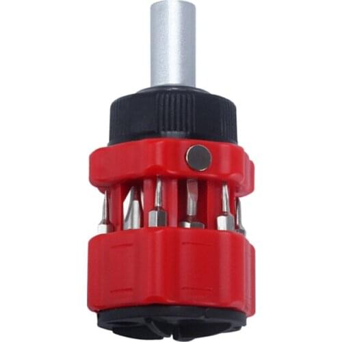 13 in 1 Set Ratchet Screwdriver Precision Torx Hex Slotted Removable Bits Double-Way Rotation Handle Portable Hand Tool