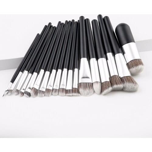 18pcs/set Brush Eye Shadow Foundation Lip Brush Professional Flat Powder Brushes for Make up Set Tools Cosmetic Brush kit
