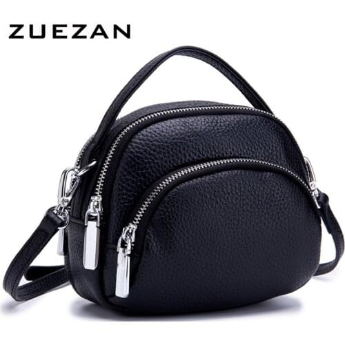 2 Compartments , Daily Use Small Messenger Bag, Women Genuine Leather Shoulder Bag, Sweet Girls Cross body bags , A214