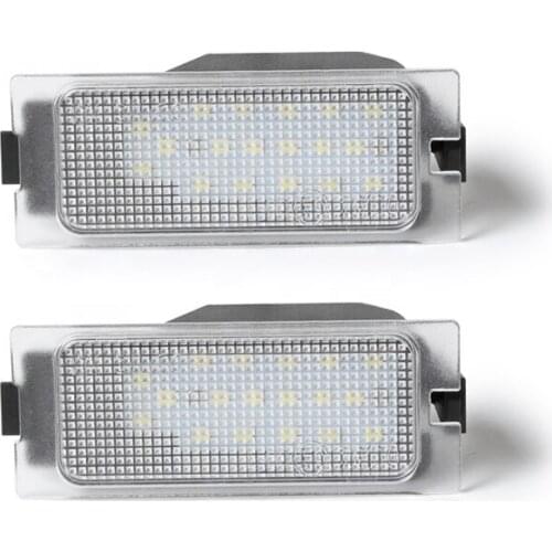 2Pcs LED Car License Plate Light For Ford Edge 04-14 Escape 08-12 Mercury Mariner 08-11 Canbus Error Free