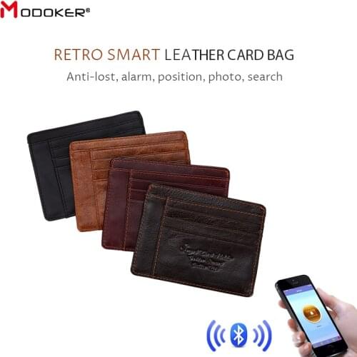 2019 smart wallet slim slim wallet cowhide leather mini credit card wallet purse card bag mens wallet thin section