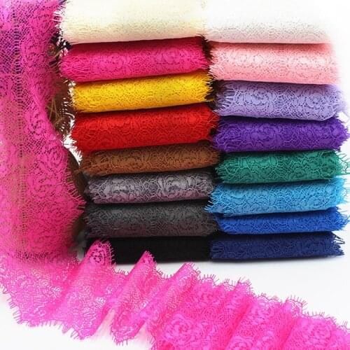 3 meters/lot Flower Embroidered Lace Fabric Trim Ribbons DIY Sewing Handmade Materials Lace Accessories 17 Colors Option