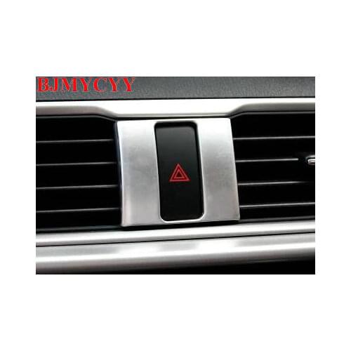 BJMYCYY Auto warning light switch ABS decoration frame for Mazda Axela 2017