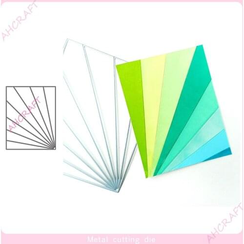 Diagonal cut Frame Metal Cutting Dies for DIY Scrapbooking Photo Album Decorative Embossing PaperCard Crafts Die 2021