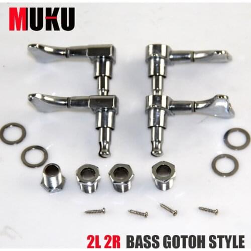 Chrome Tuning Pegs 2L2R Machine Heads, Bass Gotoh Style 4pieces/lot Tuning Pegs