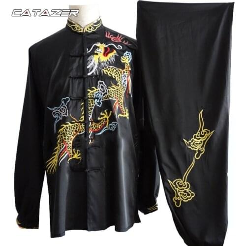 Chinese Wushu Competition Suit Kung Fu Robe Martial Arts Tai Chi Uniforms Wing Chun Jacket Pants Need Your Measurements