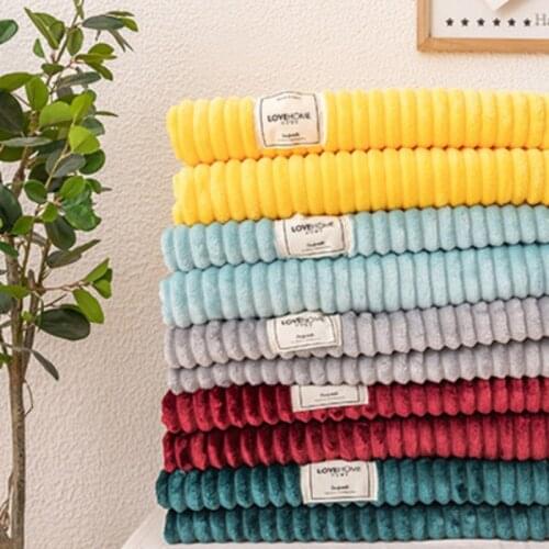 Summer Air Conditioner Thick Coral Fleece Flannel Blanket Sofa Office silky and comfortable Quilt