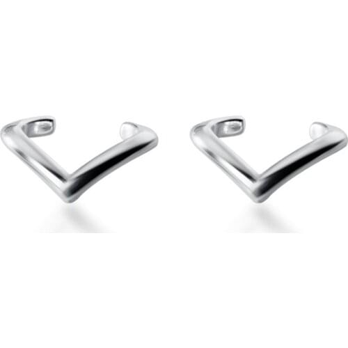 Small (No pierced) 925 Sterling silver Non-Pierced Ear Cuff Earrings No Piercing Cartilage Earrings for Women TLE2227