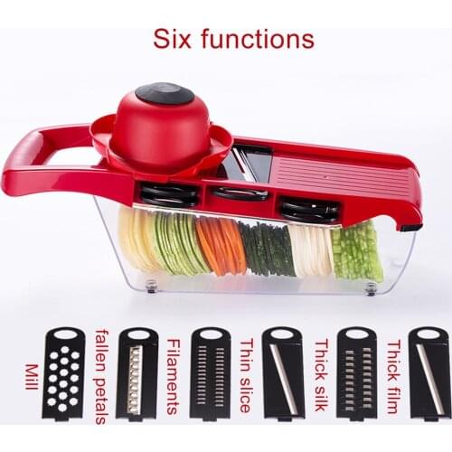 Mandoline Slicer Vegetable Cutter with Stainless Steel Blade Manual Potato Peeler Carrot Cheese Grater Dicer Kitchen Tool