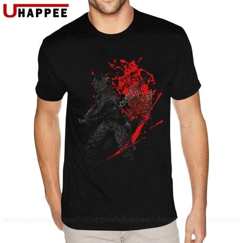 Design BloodBorne Typography - Welcome To The Hunt T-Shirts Mens XXXL Short Sleeves Ultra Cotton Crew Neck Tee Shirts