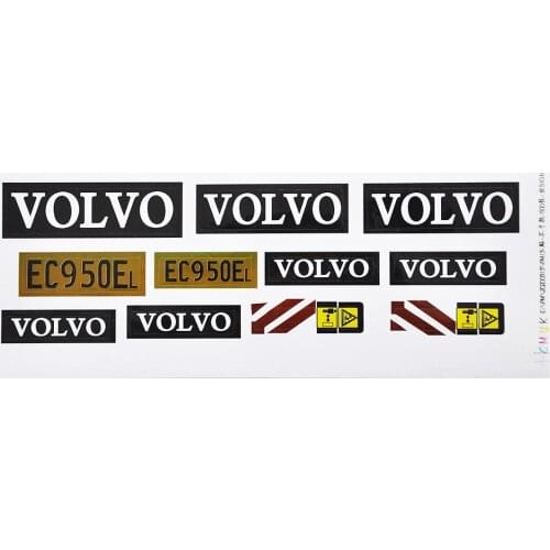 Sticker set For Huina 592 1592 22 Channel 1:14 RC Excavator Parts