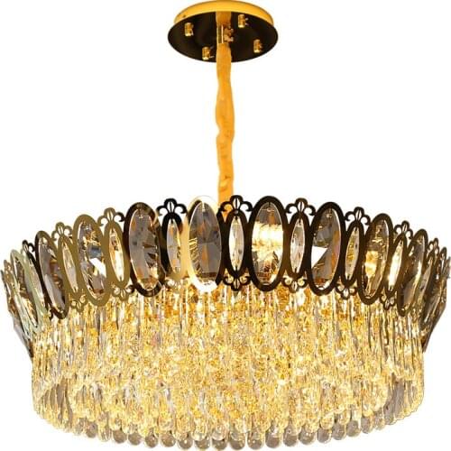 New Modern Lighting Lamp For Living Room Dining Room Luxury Crystal Lamp For Bedroom Gold Crystal LED Luster Chandeliers