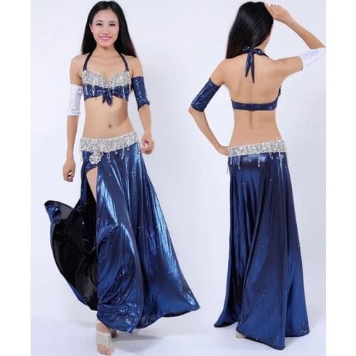 New style Oriental Dancing Costumes Sexy Egyptian Tribal Belly Dance Outfits Set Dress for women dancers S / M / L high quality