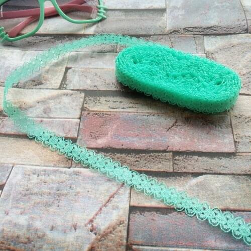 Wholesale 10 yards beautiful 15mm width Green lace ribbon lace embroidery DIY Decoration For Sewing Accessories