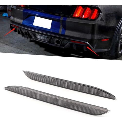 Rear Bumper Light Reflector Replacement Fit for Ford Mustang 2015 2016 2017 Car Warning Reflector Accessory