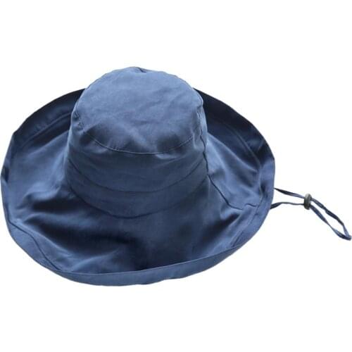 Spring Summer Women Hat Flat Linen Bucket Hat For Women Travel Sun Hat Japanese Foldable Solid Color Female Simple Fisherman Hat