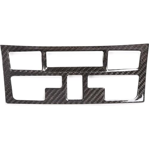 Suitable for porsche 12-19 718 911 carbon fiber central air conditioning switch button decoration interior refitting