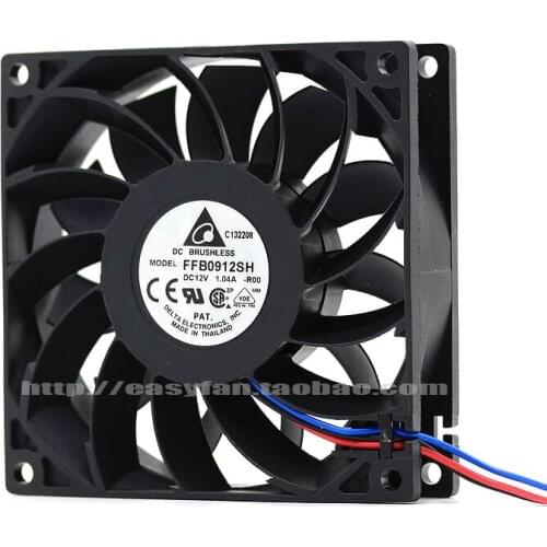 Brand new DELTA FFB0912SH-ROO 9025 12V 1.04A 9CM high air volume cooling fan