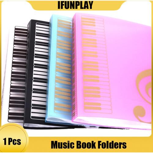 High-quality Creative Multi-layer A4 Music Keyboard 40 transparent Page Booklet Folder Guitar Piano Student Teacher Test Folder