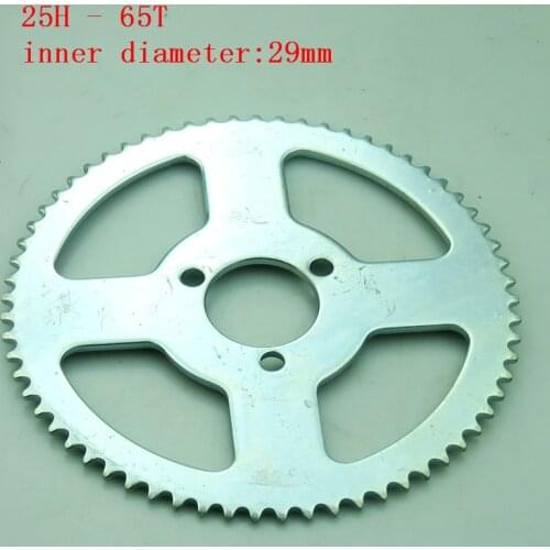 Good quality 25H 65T 29mm Rear Sprocket fit Gas Scooter Mini MotorcyclePocket Bike Quad 4 Wheeler Scooter
