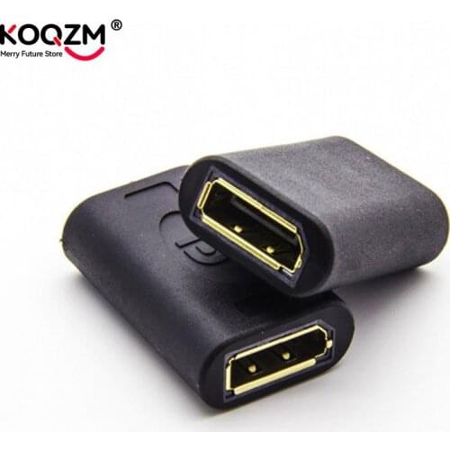 1pc DP to DP DisplayPort Female to Female Adapter Connector Coupler Extender Tool Gold Plated DP Adapter
