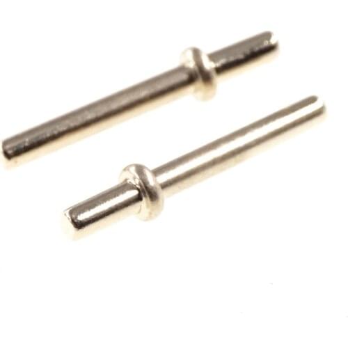 100pcs Male PCB Pin Header Press-Fit Tip 1.0mm diameter Brass Plated gold 1u 1.0 mm bias connector 9.5mm