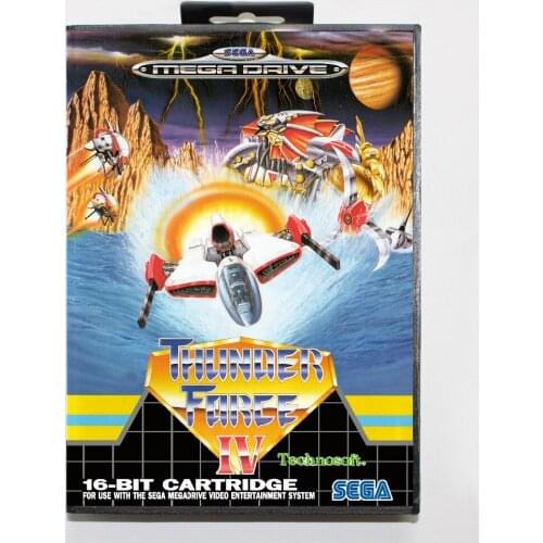 Thunderforce4 16 bit SEGA MD Game Card With Retail Box For Sega Mega Drive For Genesis