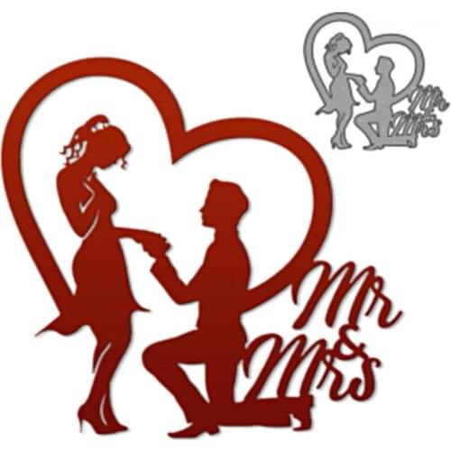 2021 New dies Romantic proposal Metal Cutting Dies Scrapbooking for Card Making DIY Embossing Cuts New Craft template knife Die