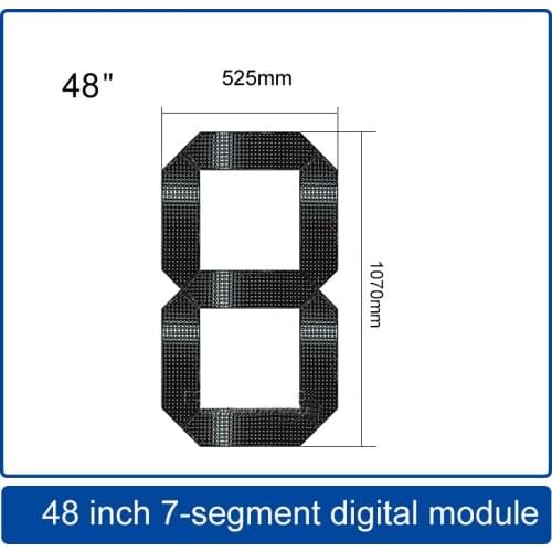 48 Inches 7-Segment of the Number Module,LED clock screen / Oil price screen / Scoreboard,Outdoor highlight waterproof