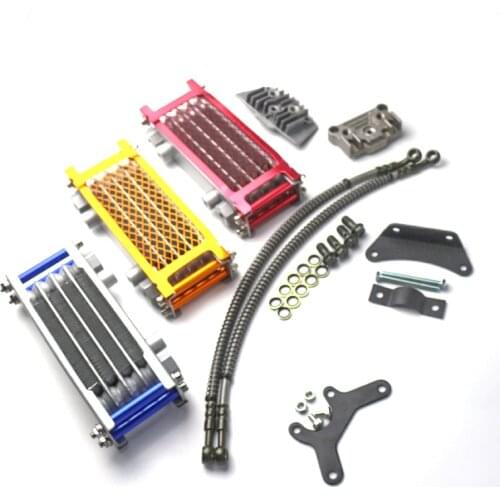 50 70 90 110cc 125cc 140cc Horizontal Engine Oil Cooling Cooler Radiator for Chinese Made Dirt Pit Monkey Bike ATV Motorcycle