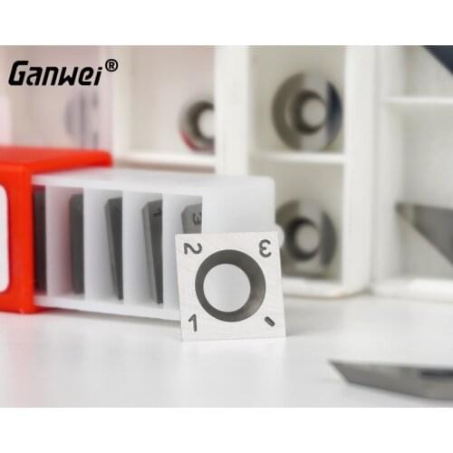 Diamond Square Round Blades High Hardness Carbide Inserts Woodworking Turning Cutters