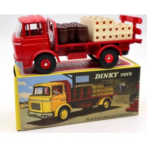 Atlas Dinky toys 588 Plateau Brasseur Berliet GAK Camion Red Diecast Models Collection truck