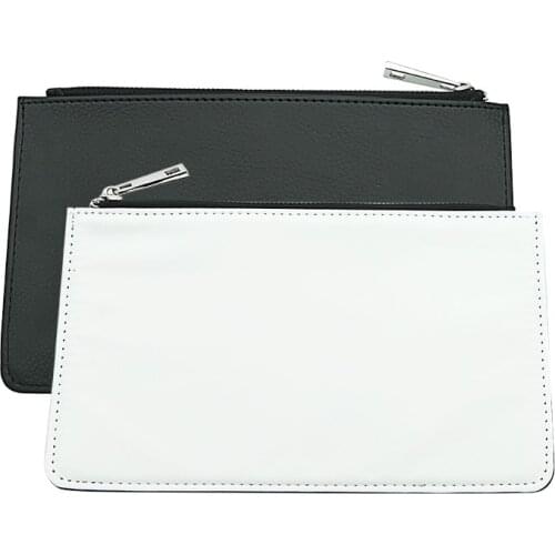 FREE SHIPPING 10pcs/lot Blank Sublimation Leather Women Makeup Bag Pen Bag Wallet Change Purse for Hot transfer Printing