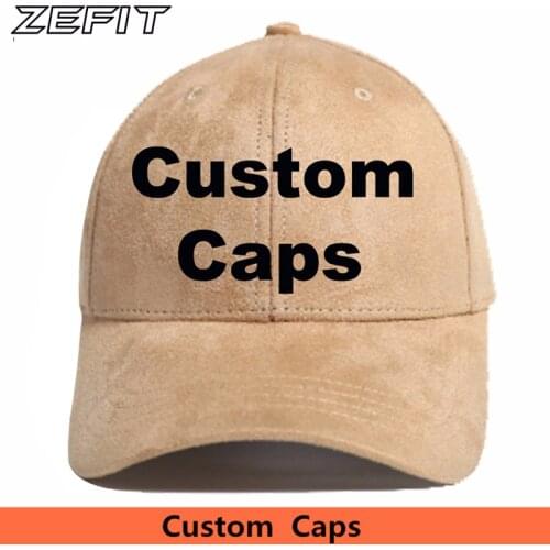Baseball Caps Customized Design Suede PU Leather Acrylic Free Embroidery Printing Logo Men Women Adult Kids Cap Custom Hats