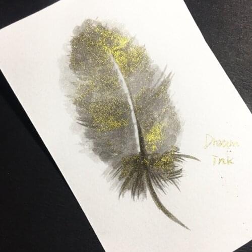 Dream Ink 005, Gold Grey Color Ink, Drawing Ink, Pen Ink
