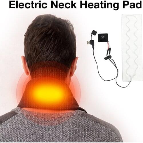 Electric Heating Pad Heated Neck Wrap with 3 Temperature Settings Support Heating Neck braces