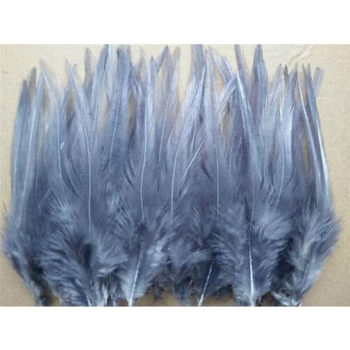 Heat! Free shipping sell 50 pcs gray pheasant feather, 10-15cm long, DIY jewelry decoration