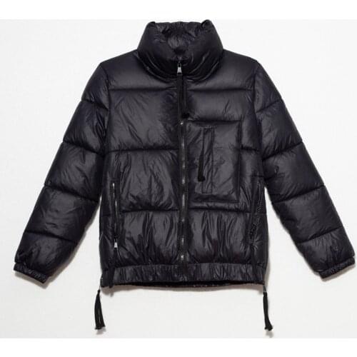 Women Winter Autumn Cotton Jacket Parkas 2020 Female Fashion Bubble Coat Solid Standard Collar Oversized Short Jacket Slim Warm