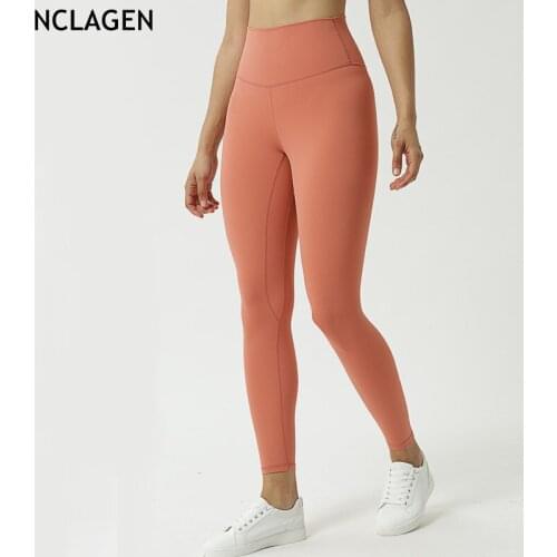 Leggings sport women gym fitness yoga pants High Waist Capris Squat Proof Tummy Control Quick Dry Running Workout tights NCLAGEN