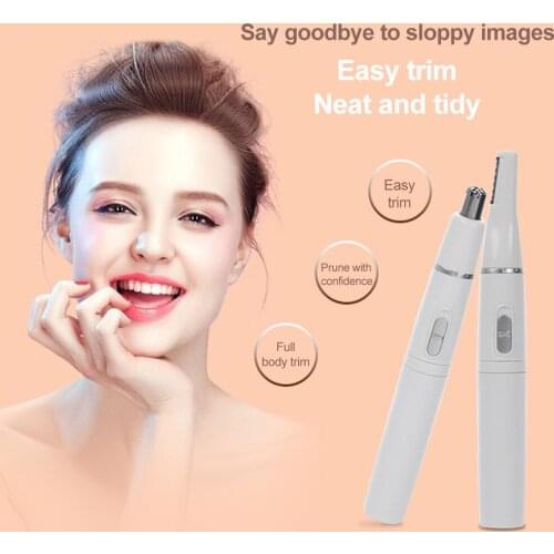 For Men&Women Profession Electric Nose Hair Trimmer Portable Clipper Rechargeable Eyebrow Ear Hair Shaver Safe Cleaner Razor