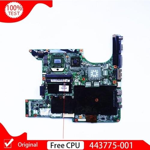 Original 443775-001 DA0AT8MB8H6 For HP Pavilion DV6000 DV6200 DV6300 DV6400 V6000 Series Laptop Motherboard Mainboard with CPU