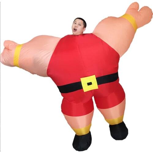 Sailor Weight Lifting Fitness Muscle Inflatable Costume Clothing Hercules Halloween Costume for Men Adult Hercules Mascot Cosume