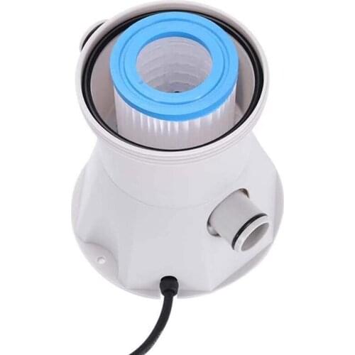 Swimming pool Filter Pump Above Ground Water Circulating Clear Cartridge Filter for 300 Gallon Inflatable Pool XHC88