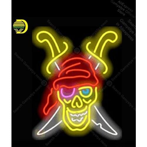 NEON SIGN For Pirate Tattoo Graphic GLASS BEER BAR PUB tattoo shop vintage neon signs budweiser neon sign sports neon signs