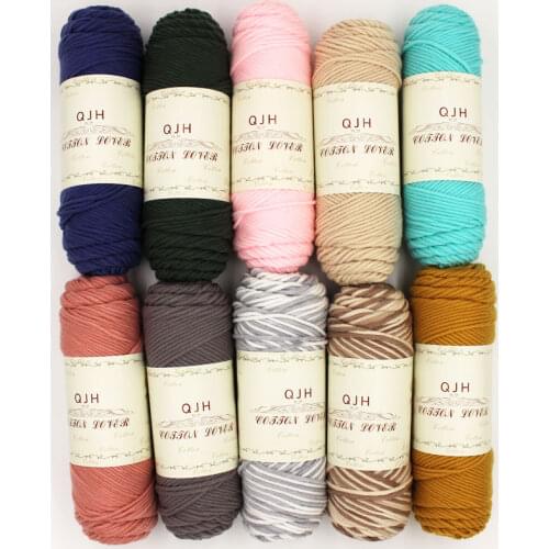Wholesale 500g/lot Natural soft Silk Milk Cotton Yarn Thick Yarn For Knitting Baby Wool crochet scarfcoat Sweater weave thread