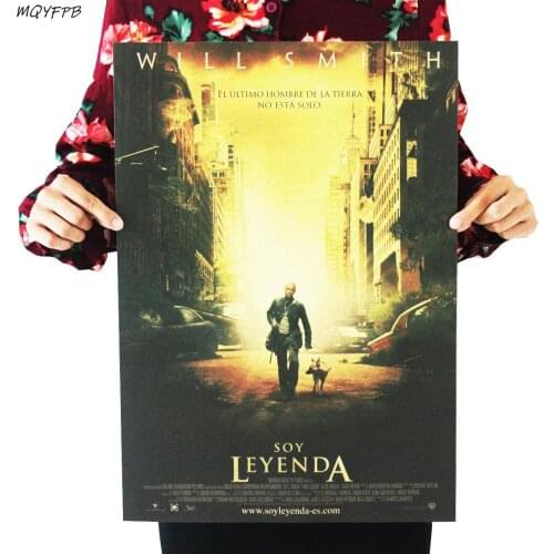 Movie I Am Legend Kraft Paper Poster Home Room Wall Decoration Painting 50.5x35cm