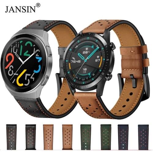 Watch Strap Leather For Huawei Watch GT 2e Strap Smartwatch Correa Bracelet For Huawei Watch GT2 46mm GT2 Pro Gt2e Band Straps
